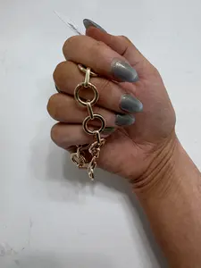 Empty Costume Jewelry Charm Bracelet - Fashion Accessory Bangle Adjustable