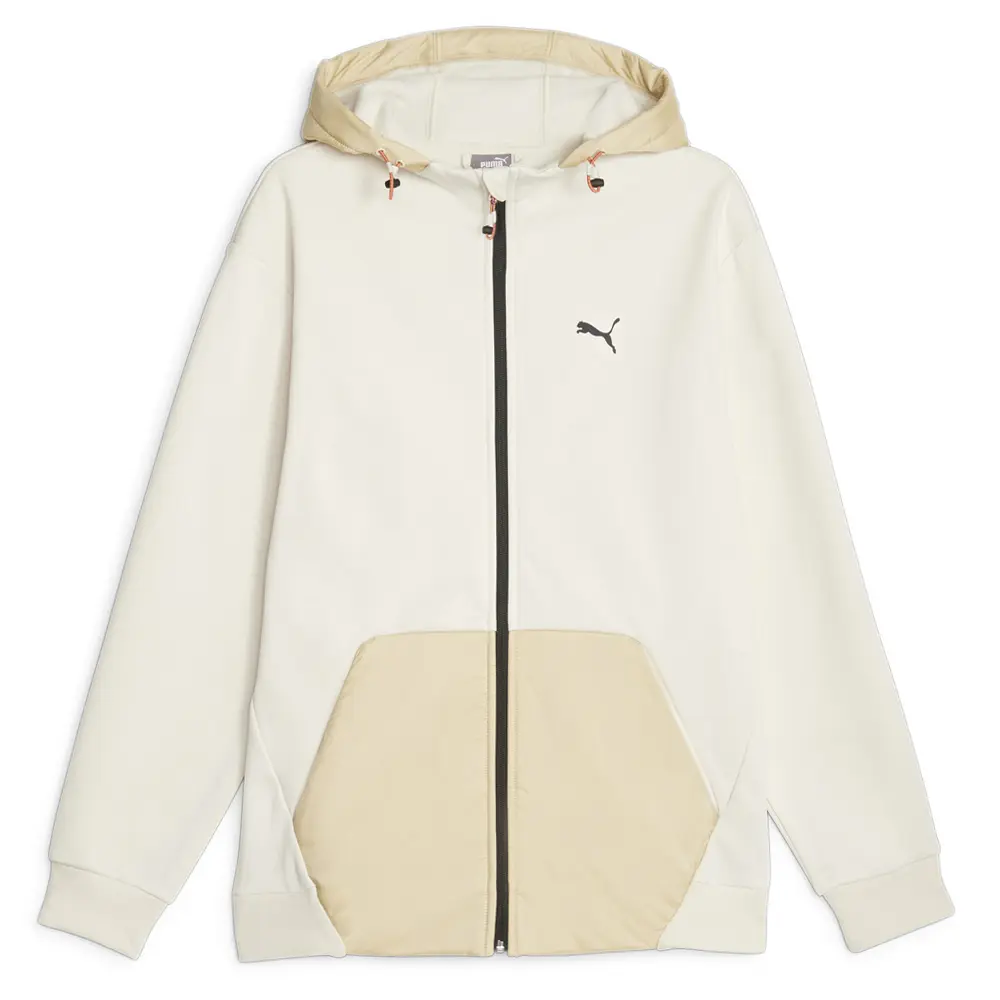 PUMA Mens Open Road Hoodie Athletic Outerwear Casual - Off White