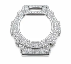 Iced Out G-Shock Moissanite Bezel kit — 11CT VVS D Color | 925 Sterling Silver GA-6900