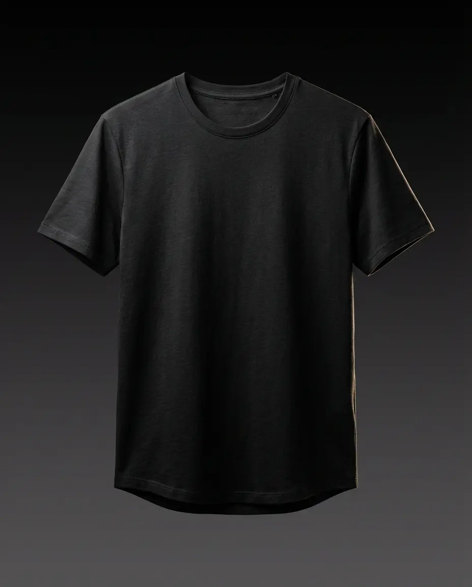 UndrDog Hemp & Bamboo T-Shirt for Men - PFAS Free, 4X Stronger Than Cotton, Fitted Crew Neck Tee, Breathable Moisture Wicking, Holds Shape 100+ Washes - Black