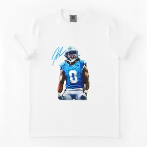 Comfort Colors Jahmyr Gibbs T-Shirt, Football Player Graphic Tee,Big Face Celebrity Tee, Menswear Top Unisex