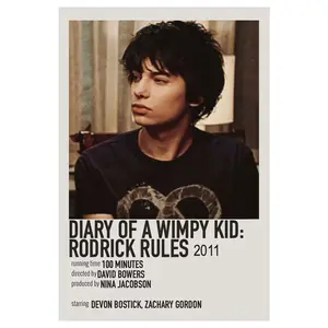 Diary of a Wimpy Kid Poster - Rodrick Rules Movie Art - Funny Kids Room Decor