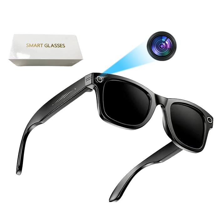 Multifunctional  Smart AI Camera Glasses with 8MP Lenses, Touch-Button Adjustment for Travel & Outdoor , Hands-Free Photography, 140+ Languages Real-Time Translation, Bluetooth Music, Wearable Video Recording, UV Protection