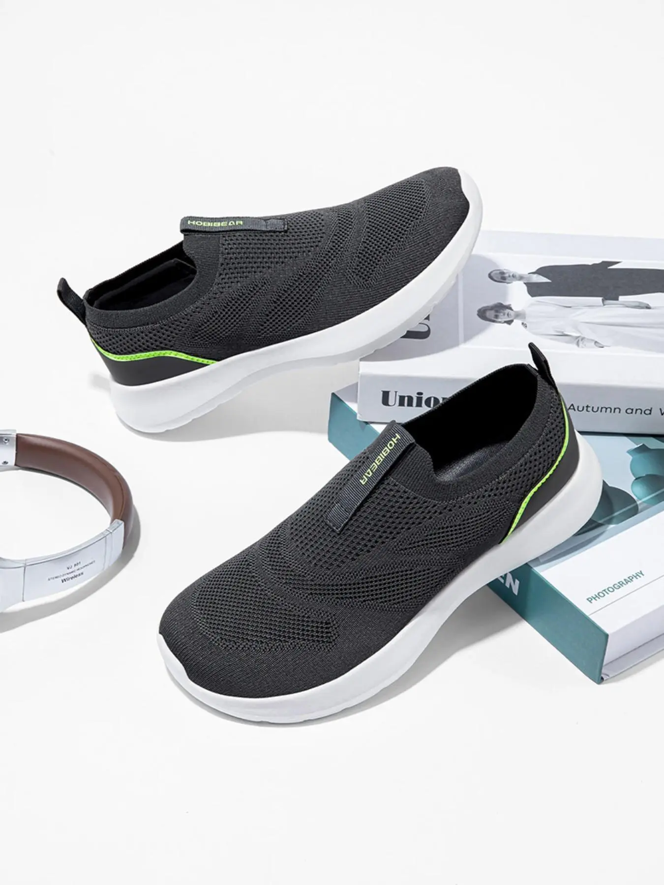 HOBIBEAR Wide toe shoes, men's shoes, casual shoes, one foot shoes, wide last shoes, breathable walking shoes, sports shoes, Casual Training Footwear