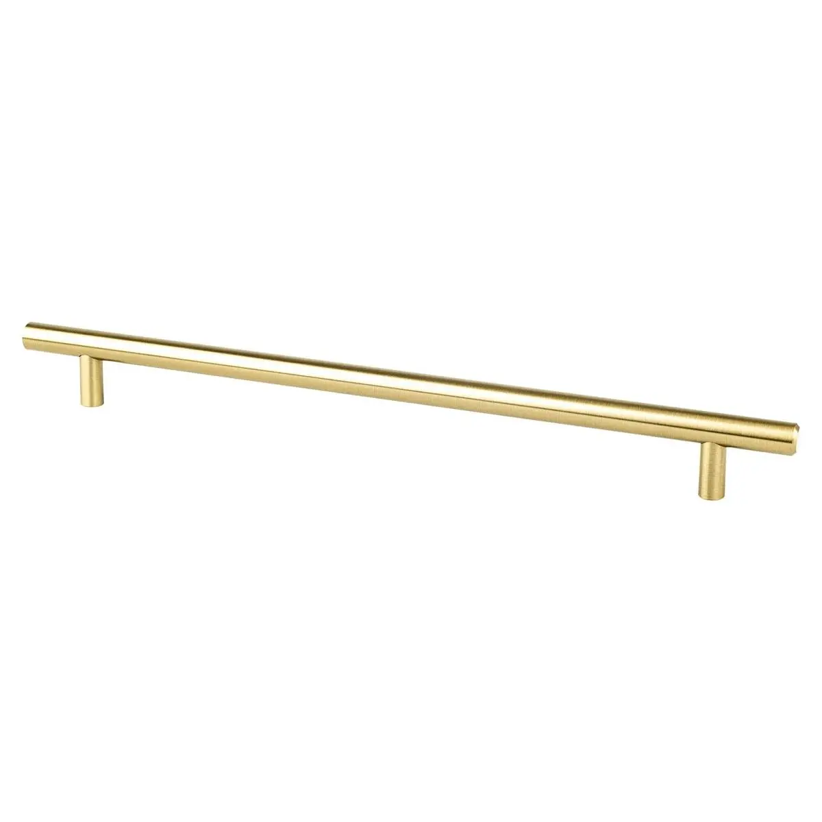 Berenson Tempo Pull - 256 mm Modern Brushed Gold Steel Door Hardware, Bar Design Deep Grip Bar Handle for Transitional Home