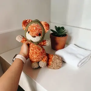 Mini Fox Crochet  – Low Sew Amigurumi Plushie