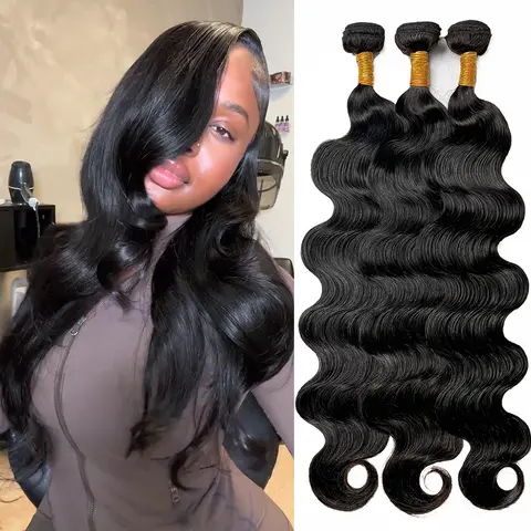 12A Human Hair Bundles Body Wave Bundles Human Hair 100% Unprocessed Brazilian Virgin Hair Quick Weave Extensions