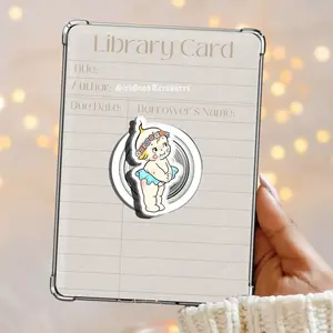 Kewpie Baby Spring Flowers Magnetic Pop Socket Baby Doll Kindle Grip Cute Adorable Lovely MagSafe Phone Grip Cute Love Phone Holder, Kawaii Gift for Phone or Kindle Lovers Magnetic Pop Socket Phone Grip Kindle Grip Popsocket