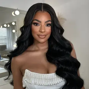 [New In] West Kiss 300% Density Glueless Wig Body Wave 7x4 Lace Closure Wig Human Hair Pre Cut Pre Bleached Knots Pre Plucked For Women