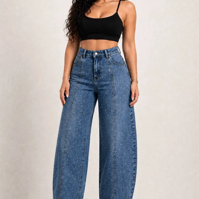 20423 – Celestial Spark Barrel Jeans