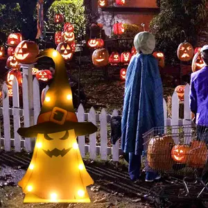 Ghost Design Light Up Decoration, 1 Count Light Up Ghost, Halloween Decorations, Room Decor, Home Decor, Party Favors