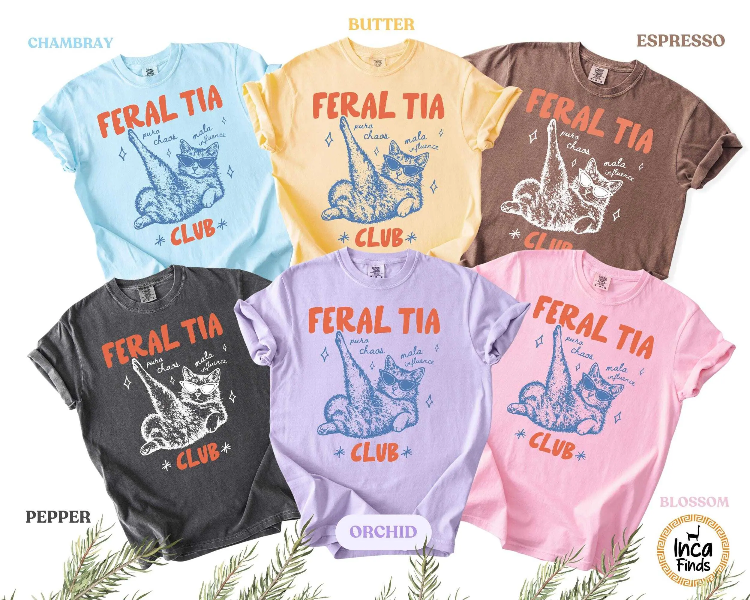 Cool Tia Club Comfort Colors Shirt, Funny Tia Shirt, Gift for Tias, Mexican Aunt Tee, Cute Tia Sweatshirt, Funny Latina Aunt Tee, Tia Auntie Gifts