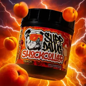 SUPPDAWG SHOCK COLLAR High-Stim Pre-Workout 400mg Caffeine 30 Servings Muscle Pump Focus Energy Supplement