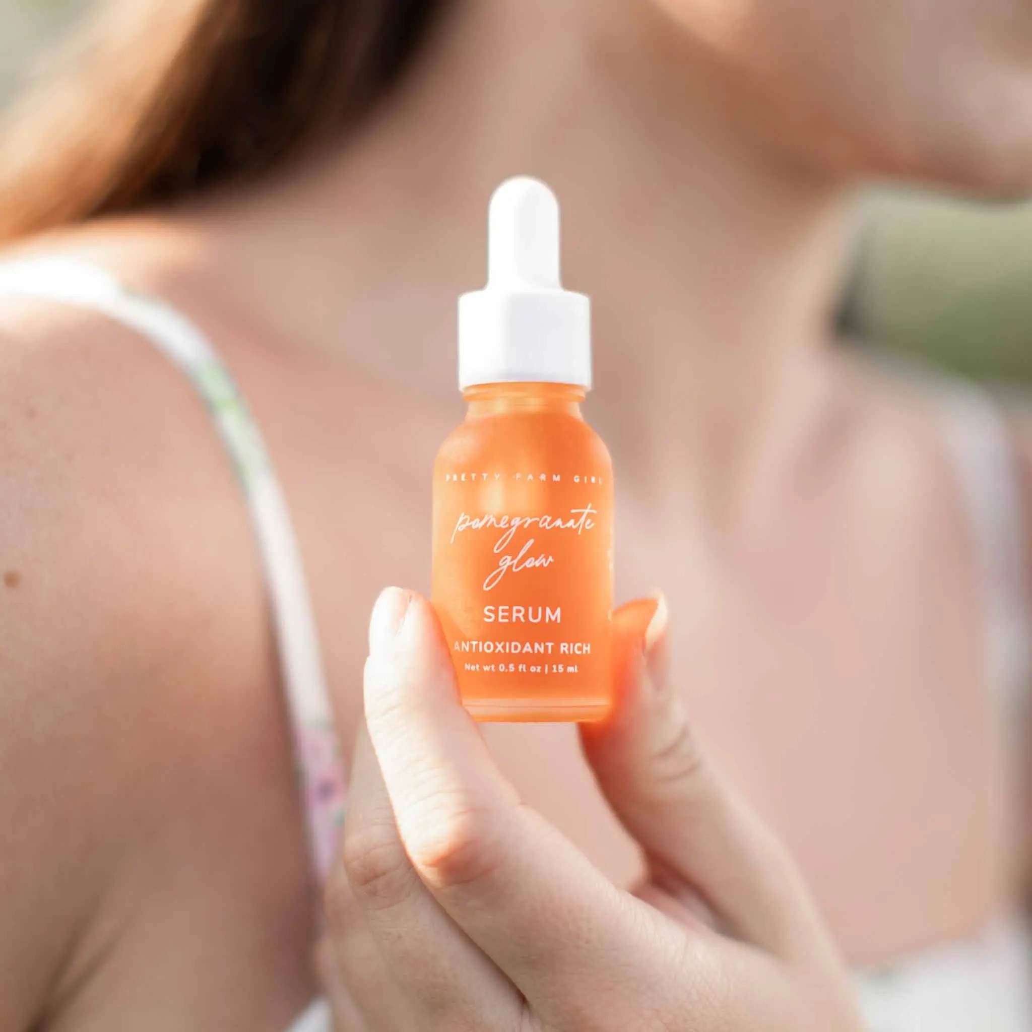 [Pretty Farm Girl] Pomegranate Glow Natural Skin Protecting Serum – Antioxidant-Rich Face Oil for Nourish & Protect