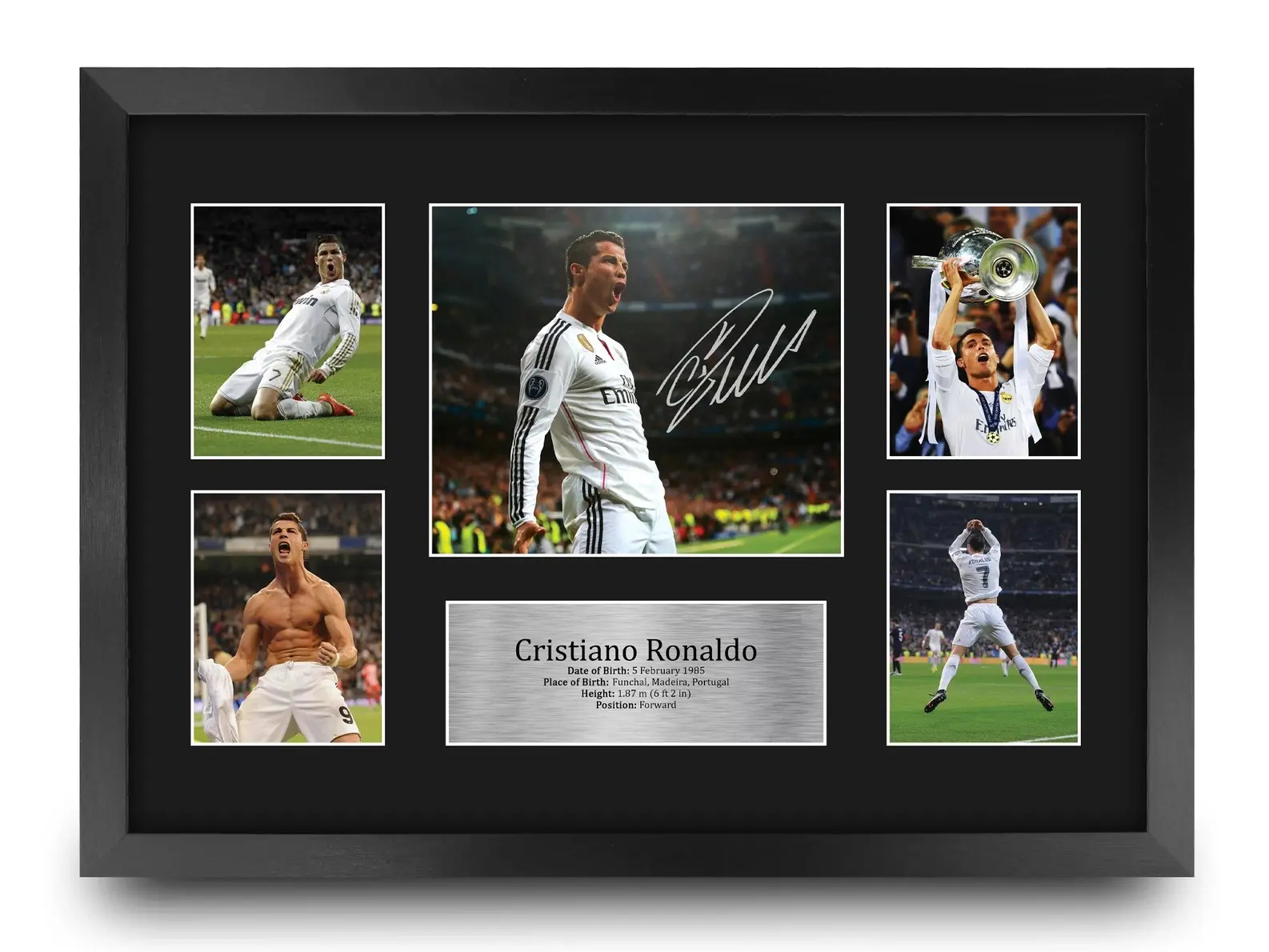Cristiano Ronaldo Signed Real Madrid A3 Pre Printed Autograph Photo Memorabilia l Poster Unframed