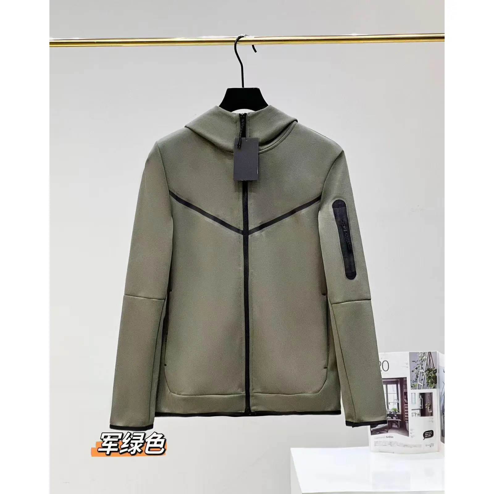 Military green jacket