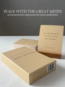 A 7-Stage Journey to Clarity | Words for the Inner Journey | 52 Reflection Cards for Clear Thinking – Quote, Reflection & Reminder System | ArcWithin
