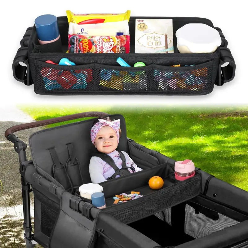 New Luxury Baby Stroller Tray / Toddler Stroller Tray Shelf / Wonderfold 4-Wheel Wagon Dining Tray