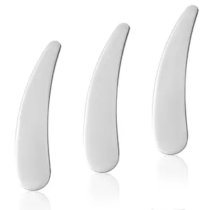 CHRISTMAS GIFT  3PCS Metal Skincare Spatula Set – Heart-Shaped Mini Facial Scoops & Reusable Applicator Tools for Face Cream, Mask, Lotion & Moisturizer – Cosmetic Beauty Spoons for Women Comfort