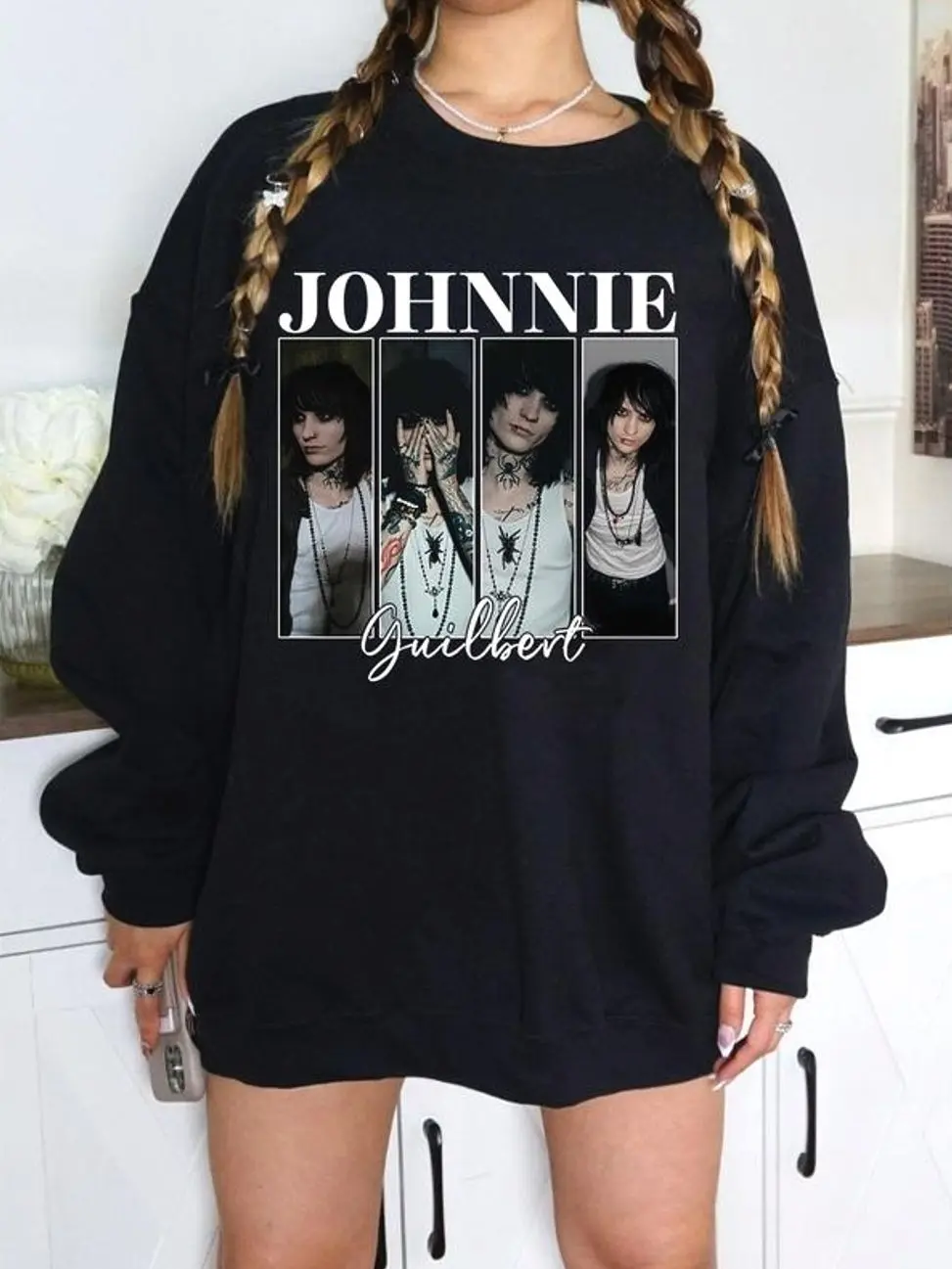 Johnnie Guilbert Sweatshirt, Unisex Streetwear Album Graphic, Hip Hop Style, Trendy Fashion Pullover, Casual Fan Wear for Men, for Women