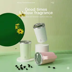 Say Goodbye to Shaking! 5500RPM High-Speed Magnetic Self-Stirring Mug. Portable Electric Mixer for Smooth Coffee & Protein Shakes with Zero Clumps.