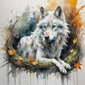 New DIY 5D Diamond Painting Kit, Diamond Art Tools, DIY Diamond Arts, Wolf Theme, Full Drill Mosaic Art, Home Wall Decor Gift, Small Size, Handmade Gifts, Model Xinghao Z326a
