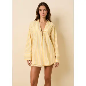 Livia Tunic Lemon Drop / Brule Stripe