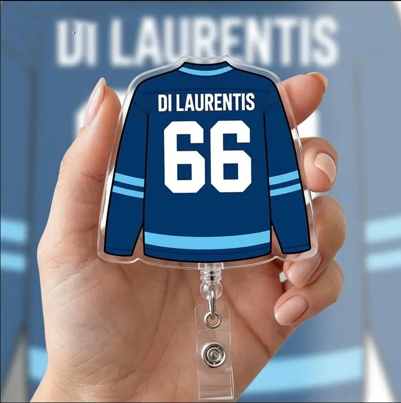 Off Campus Badge Reel, Off Campus Series Merch Badge Holder, Retractable ID Holder, Nurse Badge Reel, Coworker Gift, Hockey Romance Gifts