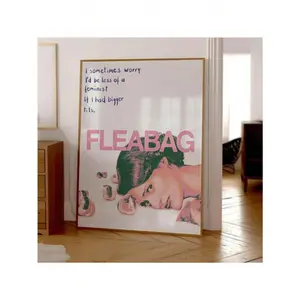 Fleabag Tv Show Poster |   Abstract Art Print |   Tv Show Poster |   Modern Wall Art |   Aesthetic Poster |   Minimalist Art Print Canvas Painting Posters And Prints Wall Art Pictures For Living Room Decoration