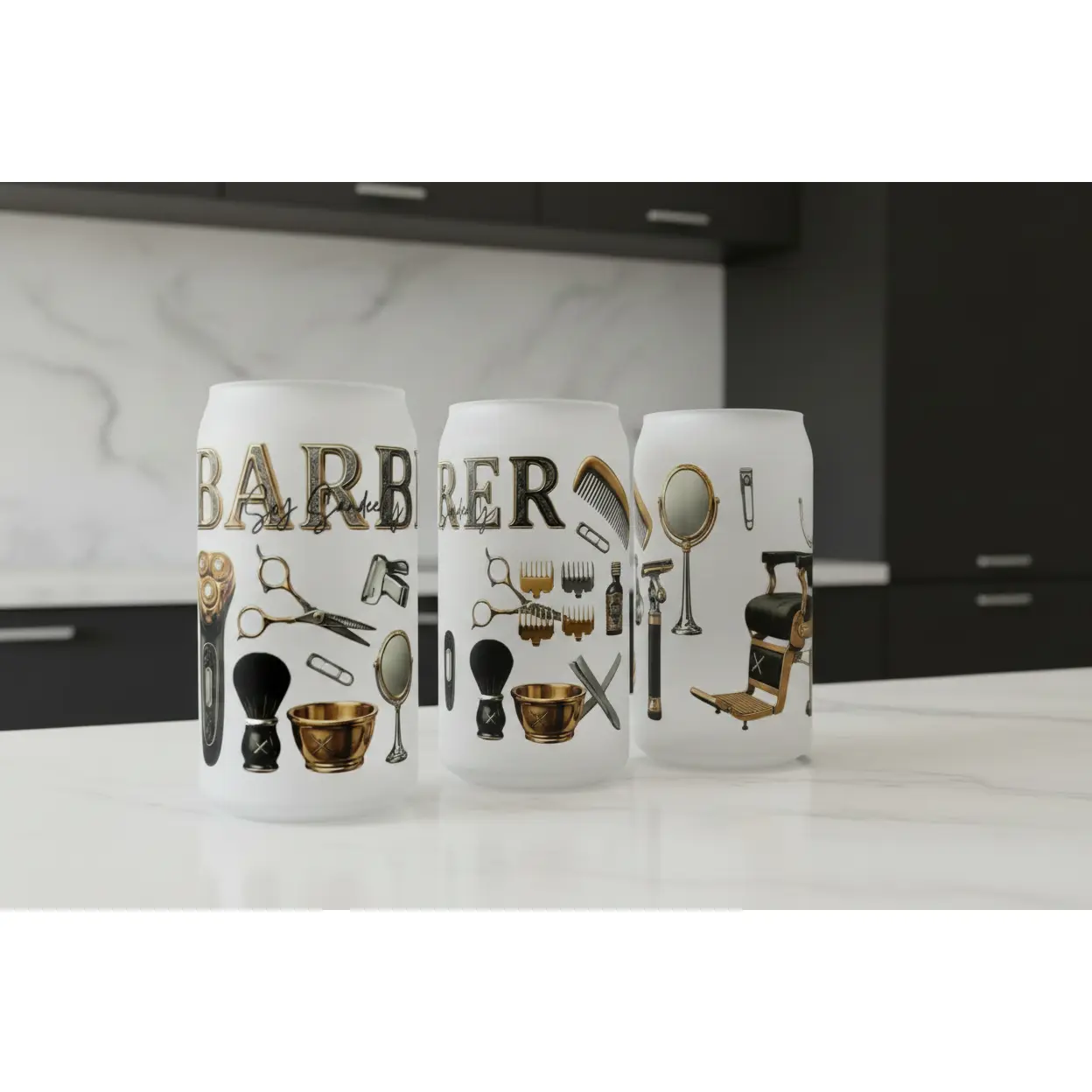 Barber - UVDTF Wrap for cups/hard surfaces sticker