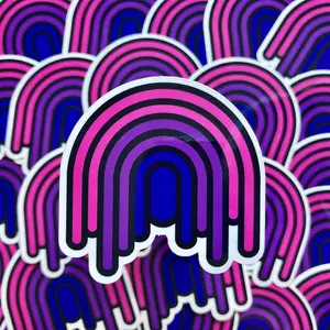 Bisexual Rainbow Sticker