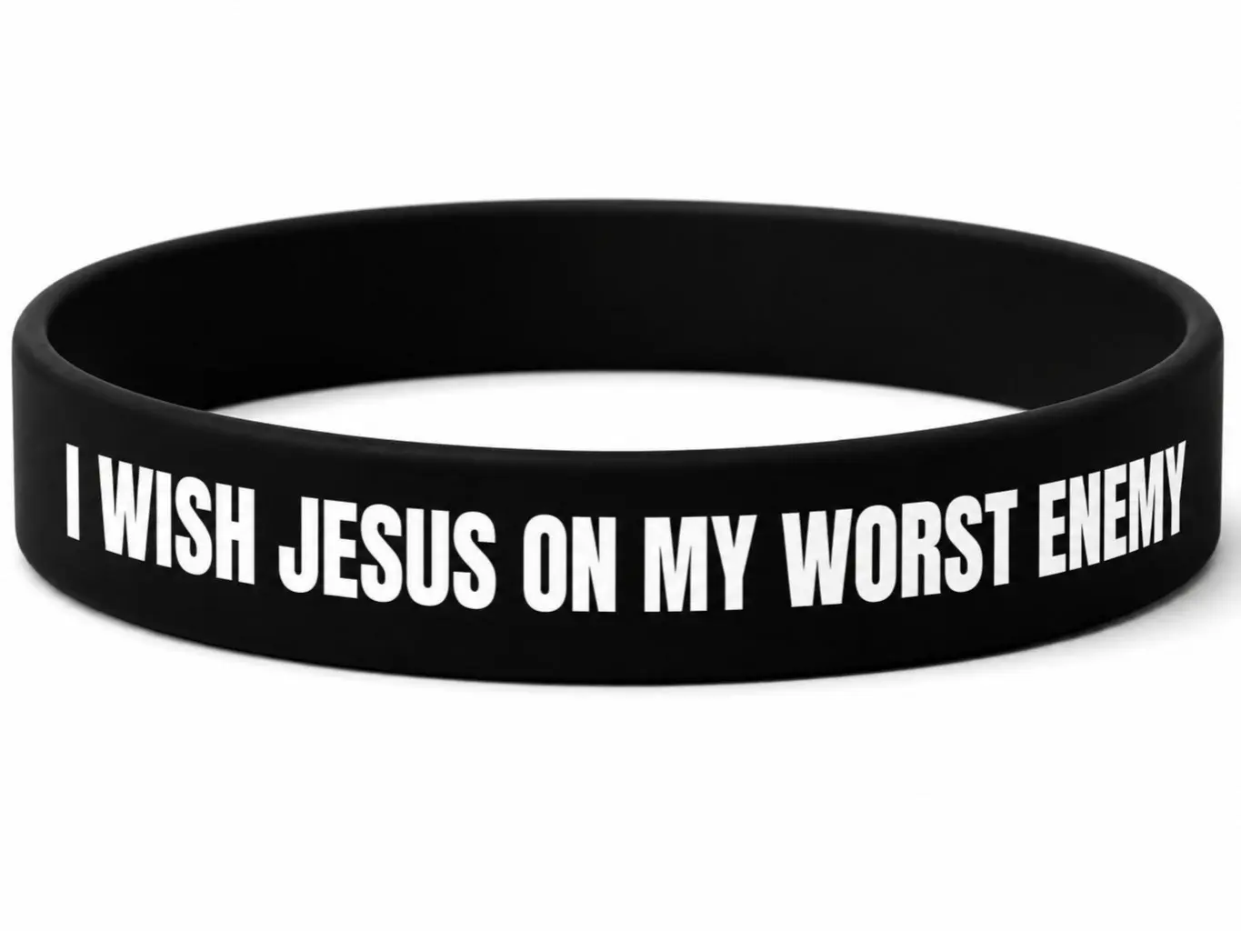 Christian Faith Bracelet - "I WISH JESUS ON MY WORST ENEMY" Fashion Accessory for Christian Believers