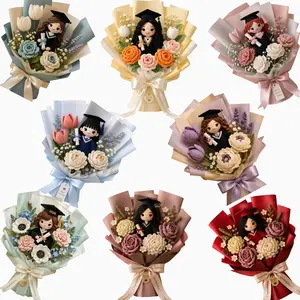 Custom Amigurumi Graduation Bouquet  | Handmade Flower Doll Arrangement for Class of 2026 | Meaningful Graduation Gift & Lasting Memory Keepsake #GraduationFlowers #CrochetGraduation #Senior2026