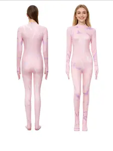 Anime Demon Role-Playing Hunter Costume Rumi Tattoo Cosplay Fitted Jumpsuit Performance Halloween Party Night Womenswear