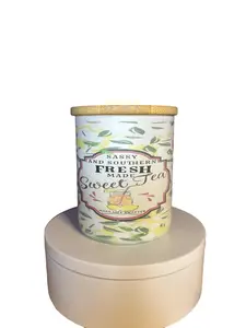 Sumac Sweet Tea Decorative Scented Soy Wax Sublimation Candle