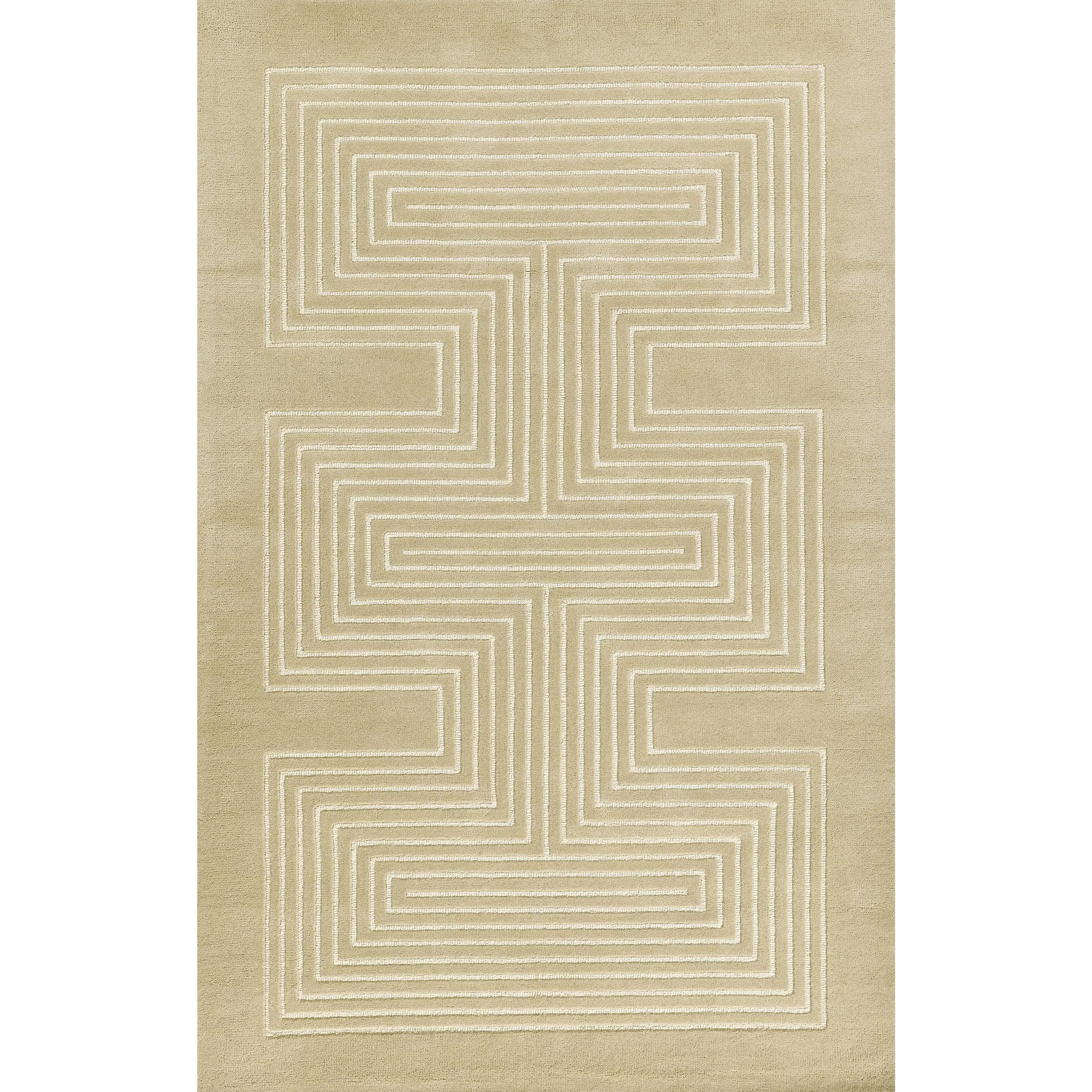 Momeni Simba SIM-3 Beige Contemporary Hand Tufted Rug