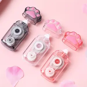Cute Cat's Paw Correction Tape, Portable Large-capacity Correction Tape, Student Transparent Correction Tape, Office Supplies