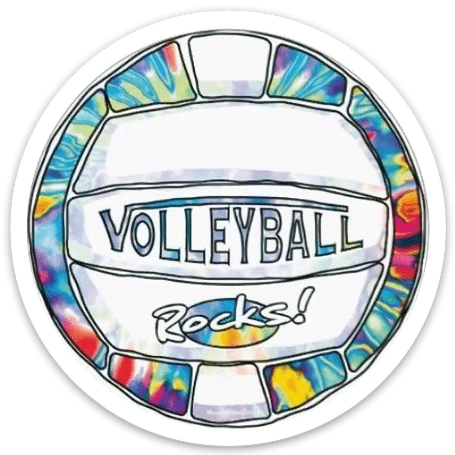 Volleyball Rocks Sticker