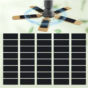 40 Pcs Ceiling Fan Filters for Blades, Fan Air Purifier Pads with Activated Coconut Shell Carbon, Universal Easy Stick Ceiling Fans Filter Fit for Common Household Office Contaminants