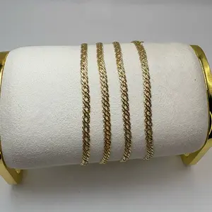 Stunning Gold Spain Link Bracelet Set Classic Chunky Design Perfect for Everyday Wear,price is per unit.