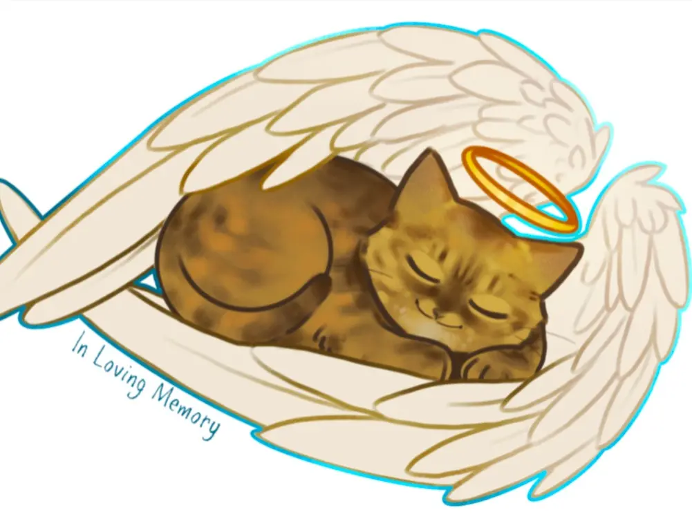 In Loving Memory Angel vinyl sticker