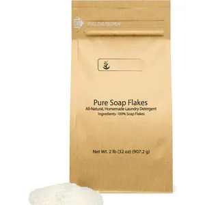 Soap Flakes (2 lb) Tallow Based, Homemade Laundry Detergent, Granulated Soap