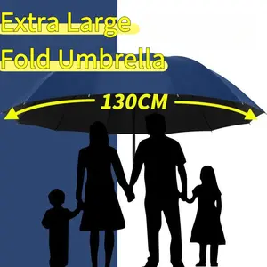 Zhilin 130cm Large Umbrella Windproof Umbrella Whole Family Umbrellas Super Large Folding Several People Rain Sunny Umbrellas Men Women Umbrellas Large