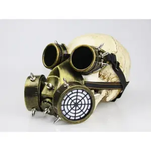 Creative steampunk Easter mask, glasses, Halloween role-playing accessories, retro, gaz， Vaccination, Gothic style, anti fog,