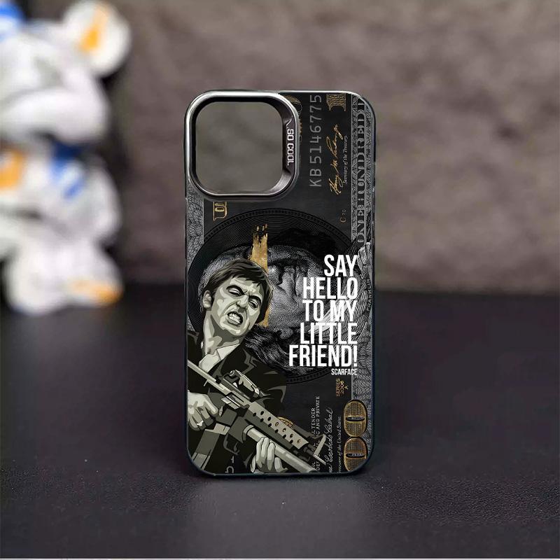 Viral Scarface Say Hello To My Little Friend For IPhone 17 Pro Max 16 15 14 13 12 11 Pro Max Plus Screen Protector Iphone 16 Pro Max Curious Shockproof Soft Silicone Transparent Acrylic Protective  Anxiety Phone Case Q52