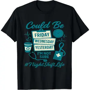 Funny Nursing Night Shift Life Squad Nurse Week T-Shirt