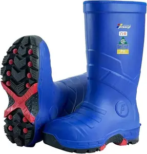 Men's S5 Safety Boots With Composite Toe Waterproof Insulated PU Work Boots CSA ASTM F2413-18 Acid & Oil Resistant