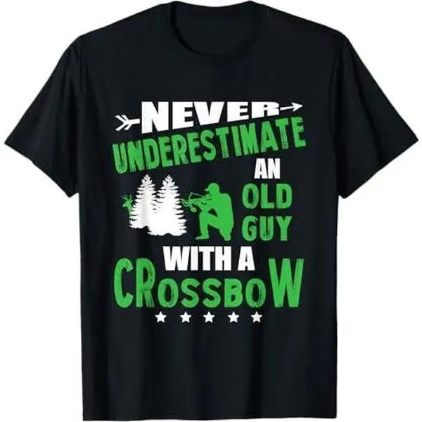 Archery Crossbow Old Guy Medieval Archery T-Shirt