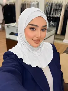 Balaclava Mask Headwrap, All-In-One Headscarf Turban, Elastic Knit Headwear, Lightweight & Stretchy Fabric, Stretchy Hijab, Modest Hijab, Ideal for Prayer, Travel, Work