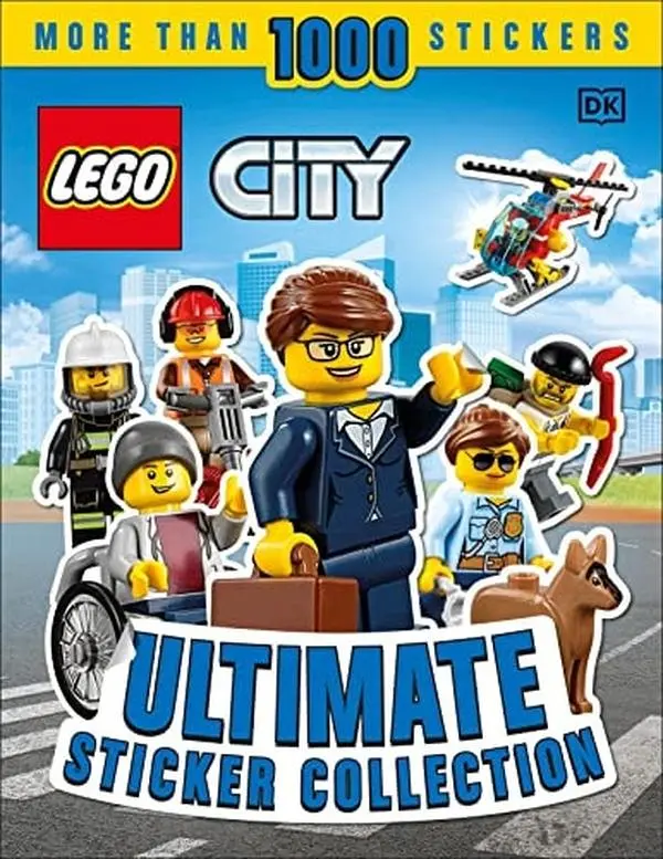 LEGO CITY Ultimate Sticker Collection Book - 1000 Character-Based Stickers, Minifigures, for Kids 8 Years and Up